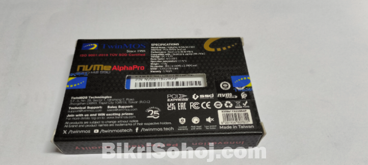 Twinmos 1TB Nvme M.2 SSD.